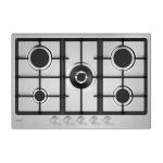 Candy CHG74WTX Piano cottura a gas Incasso | Classe - | 2 fuochi gas, griglie in ghisa, accensione elettronica
