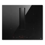 elica NIKOLATESLA ALPHA B BL/A/60 - PRF0196211 Piano cottura a induzione con cappa aspirante integrata Incasso | Classe A | Vetro nero, Cappa integrata, Comandi touch