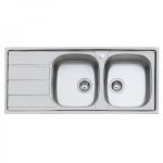 Foster Inox Prel.2Vdx+Sc.F3,5" - 1812561 Lavello Lavello | 2 vasche, acciaio inox, sgocciolatoio dx