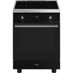 Smeg C6IMBLT2 Cucina | Libera installazione | Classe energetica A | 4 zone induzione, Forno multifunzione, Timer digitale