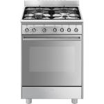Smeg SX61GM Cucina | Libera installazione | Classe energetica A | 4 fuochi gas, forno elettrico, 70 L
