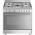 Smeg SX91GM Cucina | Libera installazione | Classe energetica A | 5 fuochi gas, Forno elettrico 115 L, Griglie in ghisa