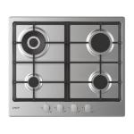 Candy CHG6BR4WTX Piano cottura a gas Incasso | Classe A | 4 fuochi gas, Griglie smaltate, Accensione elettronica