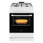 Electrolux LKK620010W Cucina Libera installazione | Classe A | Multifunzione, forno ventilato, 4 zone gas