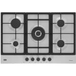 Beko HIAW75225SXE Piano cottura a gas Incasso | Acciaio inox, Da incasso, 75 cm