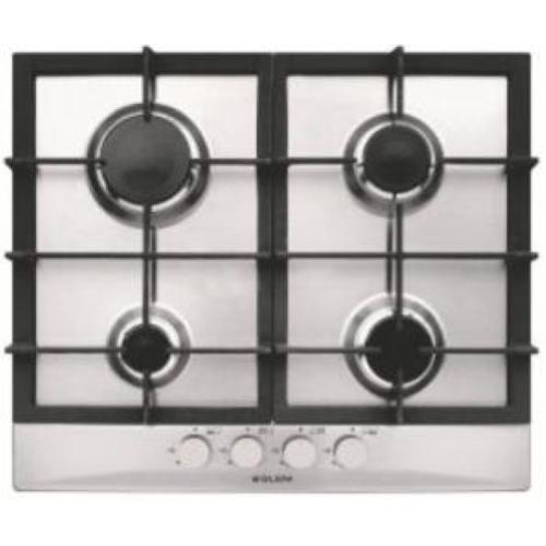 GLEMGAS GT64HIX Piano cottura a gas Incasso | Classe N/A | 4 fuochi, Accensione elettronica, Griglie in ghisa