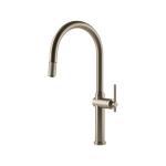 Gessi HABITO Estraibile Finox Brushed Nickel - 60672#149 Miscelatore Lavello | Nichel Spazzolato Finox, Doccetta estraibile, Tubo flessibile estensibile