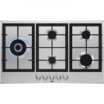 AEG HGB95522SM Piano cottura a gas Incasso | Classe N/A | 90cm, Step Power, 5/Zone, Inox