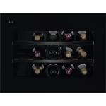 AEG NKW8P21KAB Cantina vino Incasso | Classe F | L 45cm, Ventilato, 18 BOTTIGLIE, Black Glossy