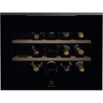 Electrolux KBW6H Cantina vino Incasso | Classe F | L 45cm, Ventilato, 15 BOTTIGLIE, Black Glossy/Profili Pure Black