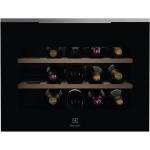 Electrolux KBW6X Cantina vino Incasso | Classe F | L 45cm, Ventilato, 15 BOTTIGLIE, Black Glossy/Profili Acciaio
