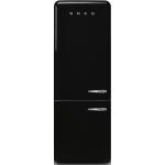 Smeg FAB38LBL6 Frigocongelatore | Libera installazione | Classe energetica D | Nero, Porta sinistra, Combinato 70 cm No Frost