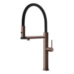 Gessi GESSI 316 Semiprofessionale Copper Brushed PVD - 60212#708 Miscelatore Lavello | Rame Spazzolato Pvd, Canna semiprofessionale doppia funzione, Altezza canna 250 mm