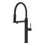 Gessi GESSI 316 Semiprofessionale Matte Black - 60212#299 Miscelatore Lavello | Nero Opaco, Canna semiprofessionale doppia funzione, Altezza canna 250 mm