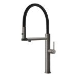 Gessi GESSI 316 Semiprofessionale Steel Brushed - 60212#239 Miscelatore Lavello | Acciaio Inox Spazzolato, Canna semiprofessionale doppia funzione, Altezza canna 250 mm