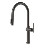 Gessi HABITO Acqua Filtrata Black Metal Brushed PVD - 60872#707 Miscelatore Lavello | Nero Metal Spazzolato Pvd, Funzione acqua filtrata integrata, Tre vie acqua calda/fredda/filtrata