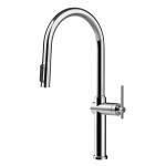 Gessi HABITO Acqua Filtrata Chrome - 60872#031 Miscelatore Lavello | Cromo Lucido, Funzione acqua filtrata integrata, Tre vie acqua calda/fredda/filtrata