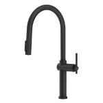 Gessi HABITO Acqua Filtrata Matte Black - 60872#299 Miscelatore Lavello | Nero Opaco, Funzione acqua filtrata integrata, Tre vie acqua calda/fredda/filtrata