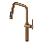 Gessi HABITO Acqua Filtrata Warm Bronze Brushed PVD - 60852#726 Miscelatore Lavello | Bronzo Caldo Spazzolato Pvd, Funzione acqua filtrata integrata, Tre vie acqua calda/fredda/filtrata