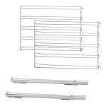 Smeg GTT2F Guida telescopica | Incasso | Guida telescopica doppia, Acciaio inox, Compatibile forni Smeg