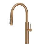 Gessi GESSI 316 Acqua Filtrata Warm Bronze Brushed PVD - 60824#726 Miscelatore Lavello | Bronzo Caldo Spazzolato Pvd, Funzione acqua filtrata integrata, Tre vie acqua calda/fredda/filtrata