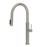 Gessi GESSI 316 Acqua Filtrata Steel Brushed - 60826#239 Miscelatore Lavello | Acciaio Inox Spazzolato, Funzione acqua filtrata integrata, Tre vie acqua calda/fredda/filtrata