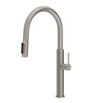 Gessi GESSI 316 Acqua Filtrata Steel Brushed - 60824#239 Miscelatore Lavello | Acciaio Inox Spazzolato, Funzione acqua filtrata integrata, Tre vie acqua calda/fredda/filtrata
