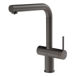 Gessi INEDITO Acqua Filtrata Black Metal Brushed PVD - 60571#707 Miscelatore Lavello | Nero Metal Spazzolato Pvd, Funzione acqua filtrata integrata, Tre vie acqua calda/fredda/filtrata