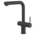 Gessi INEDITO Acqua Filtrata Matte Black - 60571#299 Miscelatore Lavello | Nero Opaco, Funzione acqua filtrata integrata, Tre vie acqua calda/fredda/filtrata