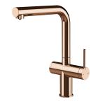Gessi INEDITO Acqua Filtrata Copper PVD - 60571#030 Miscelatore Lavello | Rame Lucido Pvd, Funzione acqua filtrata integrata, Tre vie acqua calda/fredda/filtrata