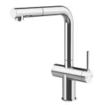 Gessi INEDITO AcqGessi INEDITO Acqe - 60572#031 Miscelatore Lavello | Cromo Lucido, Funzione acqua filtrata integrata, Tre vie acqua calda/fredda/filtrata