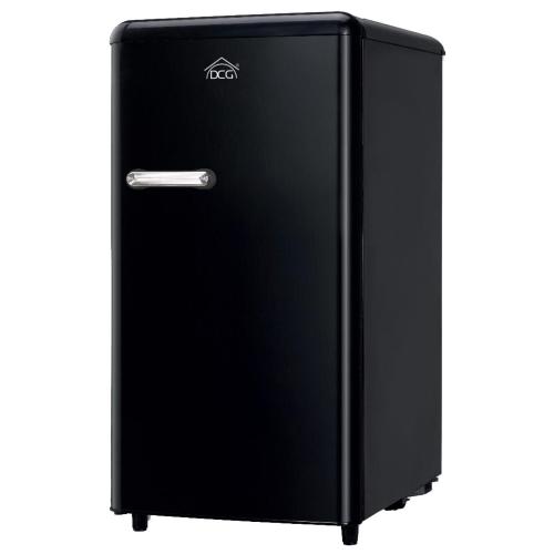 DCG FRIGO MONOPORTA LINEA RETRO' 100LT E NERO MF100B