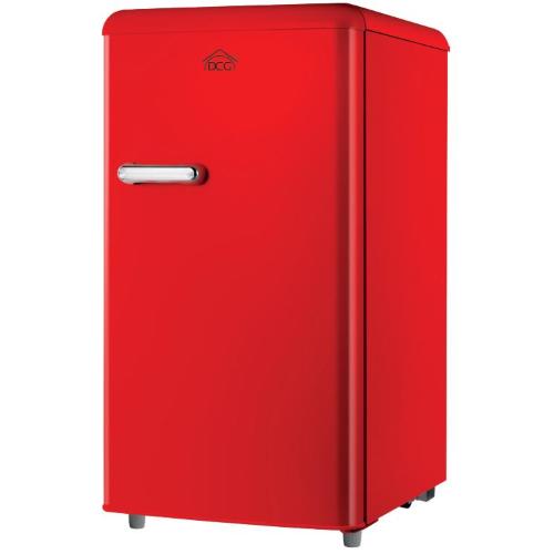 DCG FRIGO MONOPORTA LINEA RETRO' 100LT E ROSSO MF100R