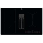 Electrolux KCC83480I Piano cottura a induzione con cappa aspirante integrata Incasso | Classe A+ | 80cm, Bridge, Modello/Filtrante, Nero