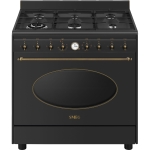 Smeg CO90GMAN2 Cucina | Libera installazione | Classe energetica A | 6 fuochi, Ampio forno, Finitura antracite