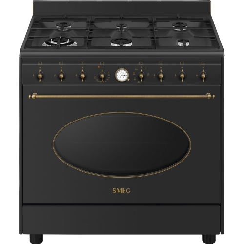 Smeg CO90GMAN2 Cucina Libera installazione | 6 fuochi, Ampio forno, Finitura antracite