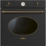 Smeg SF68C1AO Forno Incasso | Classe A | 70 L, Ventilato multifunzione, Smalto Ever Clean, Estetica Cortina