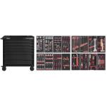 Kraftwerk Tools 102.217.BLK1 BT LINE carrello da officina BT900 7 cassetti nero, 241 pz.