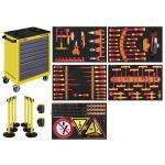 Kraftwerk Tools 102.117.431 VDE Carrello da officina BT700, 124 pz, con Barriera