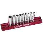 Kraftwerk Tools 101599 9pz-  Set MAGALU di chiavi a bussola lunghe in pollici 1/4"