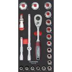 Kraftwerk Tools 105.401.003 Set di bussole 1/2" 22-pz. Inlay 20x40