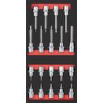 Kraftwerk Tools 105.401.010 Set di bussole 1/2" 19-pz. Inlay 20x40