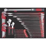 Kraftwerk Tools 105.502.028 PRO LINE EVA Chiave combinata, chiave dinamometrica 60x40 44 pz.