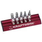 Kraftwerk Tools 106599 5pz- Set MAGALU di chiavi a bussola giravite in pollici 1/4"