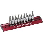 Kraftwerk Tools 115399 9pz- Set chiave a bussola giravite Pentatox Tamper res. 1/4"