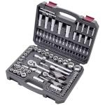 Kraftwerk Tools 204.103.601 Set di chiavi a bussola, Basic, 1/4"+1/2", 105 pz.