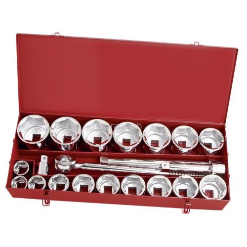 Kraftwerk Tools 2053 21pz-  Set chiavi a bussola 1''
