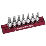 Kraftwerk Tools 206599 5pz- Set MAGALU di chiavi a bussola giravite in pollici 3/8"
