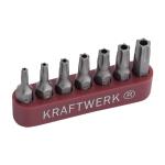 Kraftwerk Tools 2758 7pz-    Set inserti TX tamper res. 1/4''