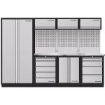 Kraftwerk Tools 3964GIX Parete d'officina MOBILIO a 4 elementi Acciaio inossidabile